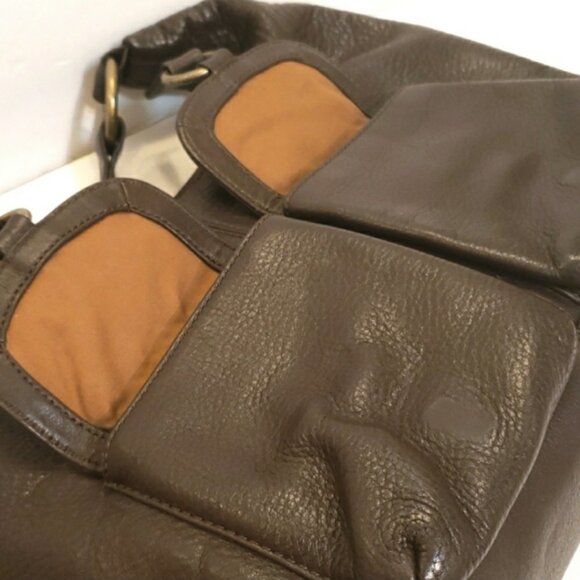 Hobo International Brown Leather Shoulder Hobo Bag - Picture 11 of 16